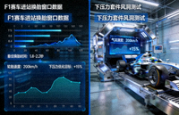 F1赛车进站换胎窗口数据与下压力套件风洞测试